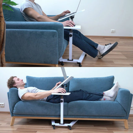 Portable Laptop Desk, on Wheels, Laptop Table for Sofa, Adjustable Laptop Desk, Laptop Table for Recliner, Tatkraft Like, 11