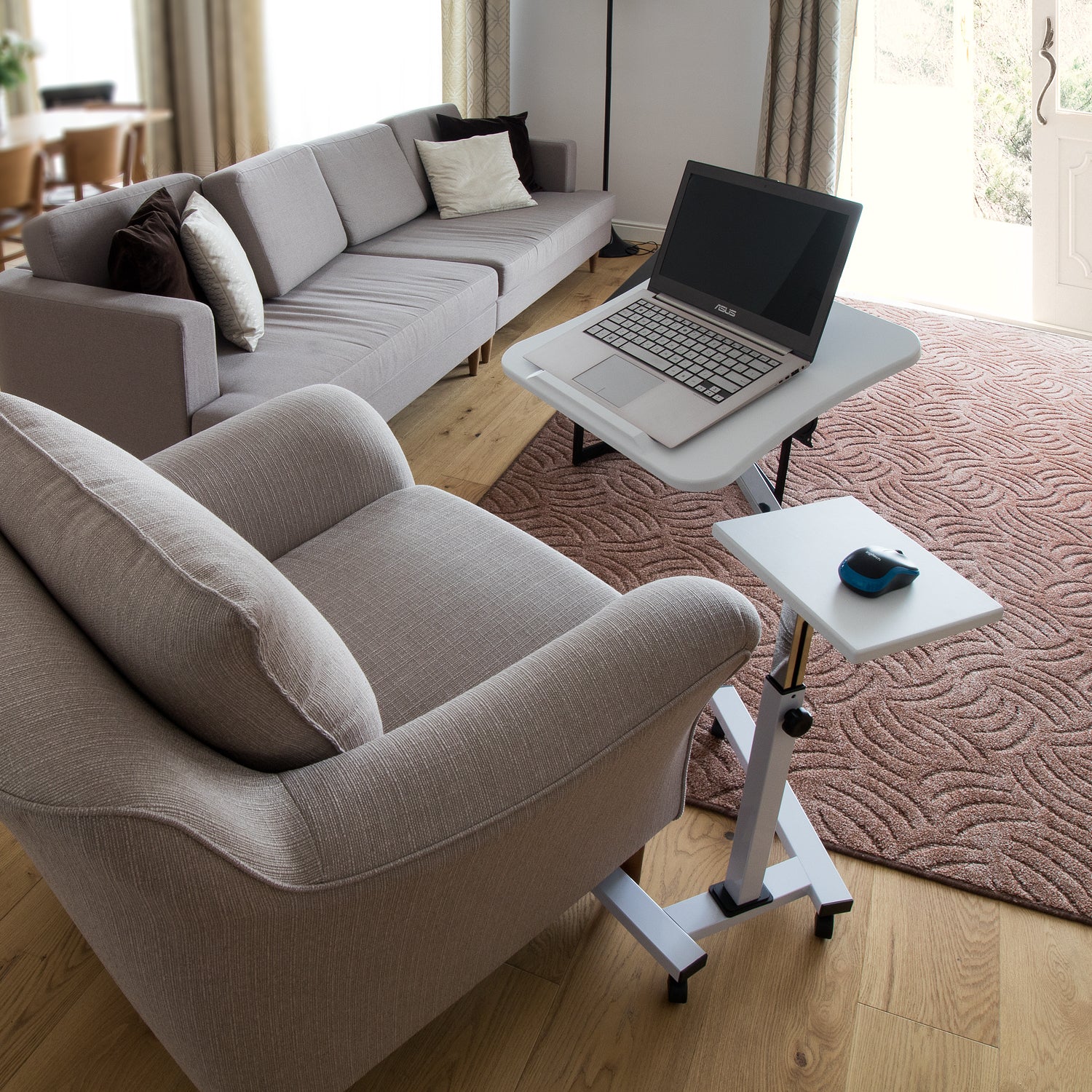 Rolling Laptop Stand, Portable Laptop Desk, Tatkraft Like