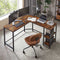 Computer Desk, Computer Corner Desk, L-Shaped Writing Workstation, Gaming Desk with Shelf for Home Office, Home office furniture, Vasagle