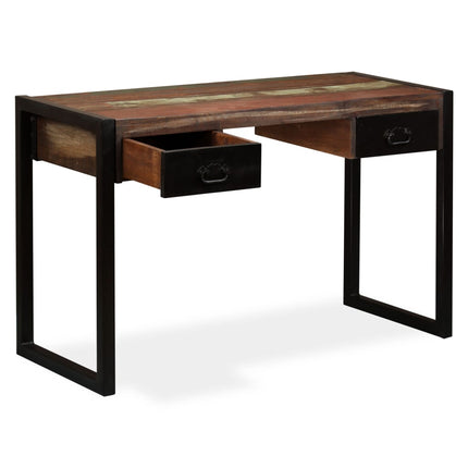 Desk with 2 Drawers Solid Reclaimed Wood 47.2x19.7x29.9 In, vidaXL, 6