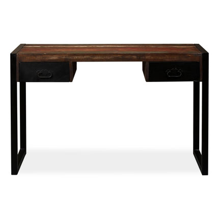 Desk with 2 Drawers Solid Reclaimed Wood 47.2x19.7x29.9 In, vidaXL, 7
