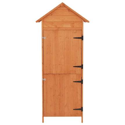 Patio Storage Cabinet Brown 16.7x25.2x74.8 In, vidaXL, 2