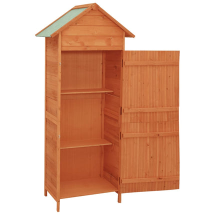 Patio Storage Cabinet Brown 16.7x25.2x74.8 In, vidaXL, 4