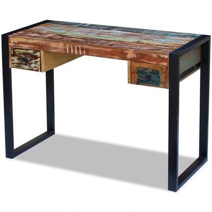 Desk Solid Reclaimed Wood, vidaXL, 4