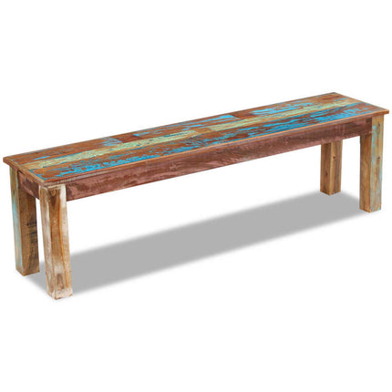 Bench Solid Reclaimed Wood 63x13.8x18.1 In, vidaXL, 1