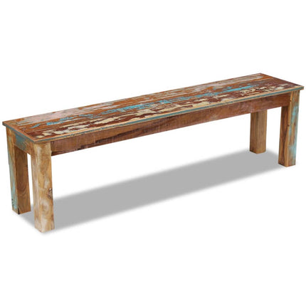 Bench Solid Reclaimed Wood 63x13.8x18.1 In, vidaXL, 2
