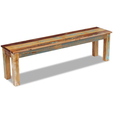 Bench Solid Reclaimed Wood 63x13.8x18.1 In, vidaXL, 3