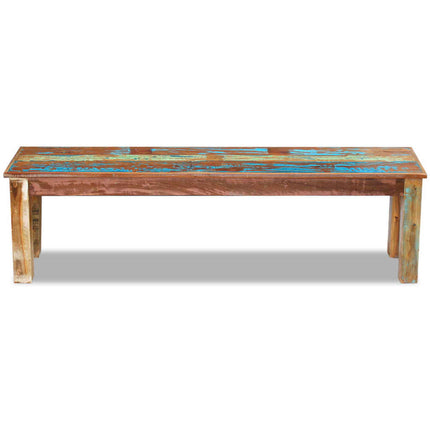 Bench Solid Reclaimed Wood 63x13.8x18.1 In, vidaXL, 6