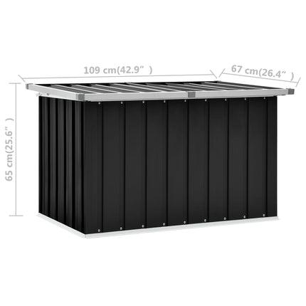 Patio Storage Box Anthracite 42.9x26.4x25.6 In, vidaXL, 8