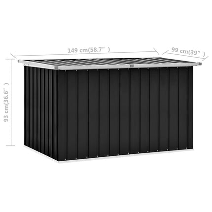 Patio Storage Box Anthracite 58.7x39x36.6 In, vidaXL, 8
