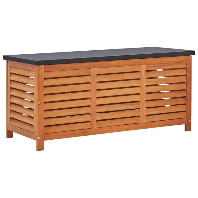 Patio Storage Box 46.1x19.7x21.7 In Solid Eucalyptus Wood, vidaXL, 1