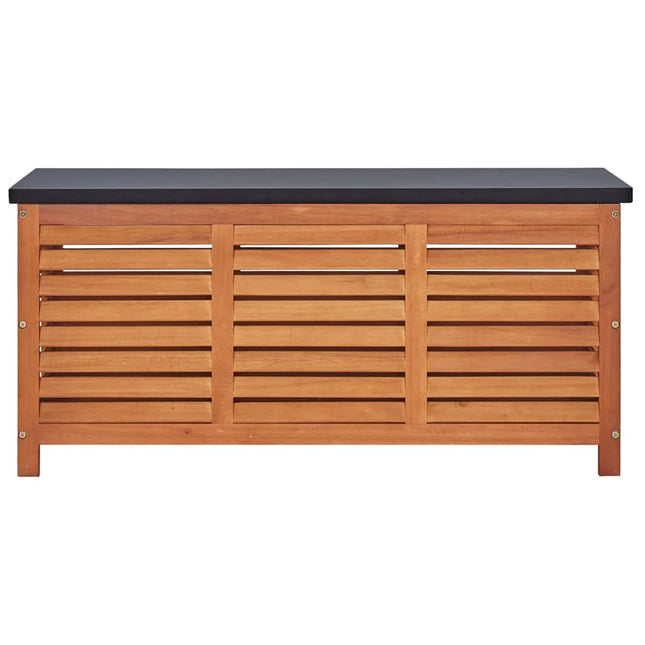 Patio Storage Box 46.1x19.7x21.7 In Solid Eucalyptus Wood, vidaXL, 2