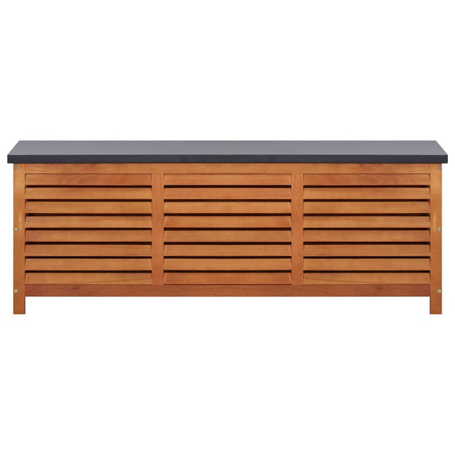 Patio Storage Box 59.1x19.7x21.7 In Solid Wood Eucalyptus, vidaXL, 2
