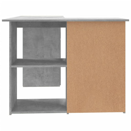 Corner Desk Concrete Gray 57.1x39.4x29.9 In Engineered Wood, vidaXL, 7