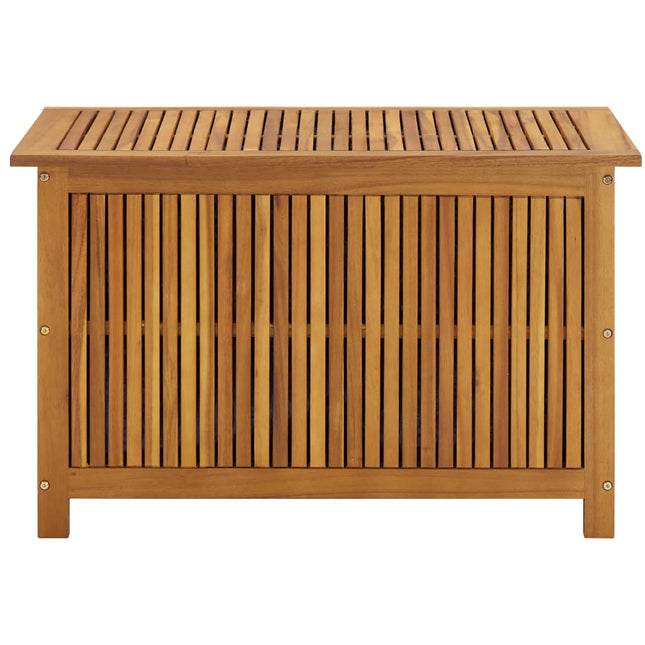 Patio Storage Box 35.4x19.7x22.8 In Solid Wood Acacia, vidaXL, 2