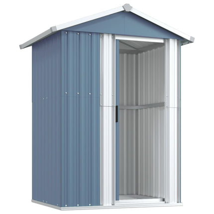 Garden Shed Gray 49.6x38.4x69.7 In Galvanized Steel, vidaXL, 4