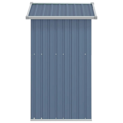 Garden Shed Gray 49.6x38.4x69.7 In Galvanized Steel, vidaXL, 5