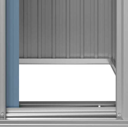 Garden Shed Gray 49.6x38.4x69.7 In Galvanized Steel, vidaXL, 7