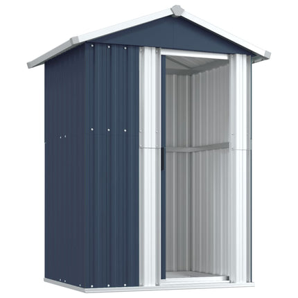 Garden Shed Anthracite 49.6x38.4x69.7 In Galvanized Steel, vidaXL, 4