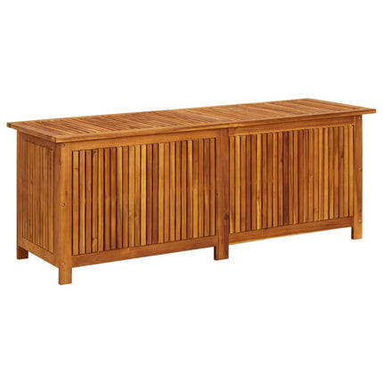 Patio Storage Box 59.1x19.7x22.8 In Solid Acacia Wood, vidaXL, 1