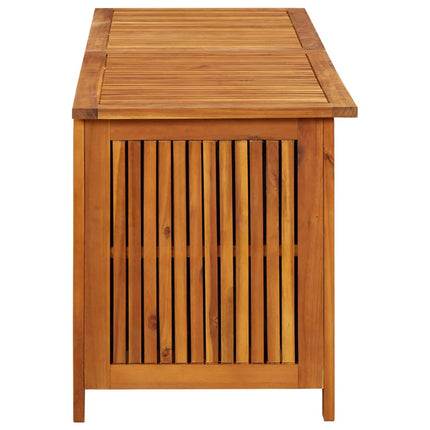Patio Storage Box 59.1x19.7x22.8 In Solid Acacia Wood, vidaXL, 3