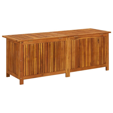 Patio Storage Box 59.1x19.7x22.8 In Solid Acacia Wood, vidaXL, 4
