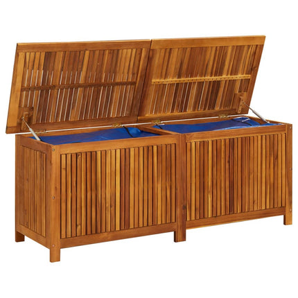Patio Storage Box 59.1x19.7x22.8 In Solid Acacia Wood, vidaXL, 5