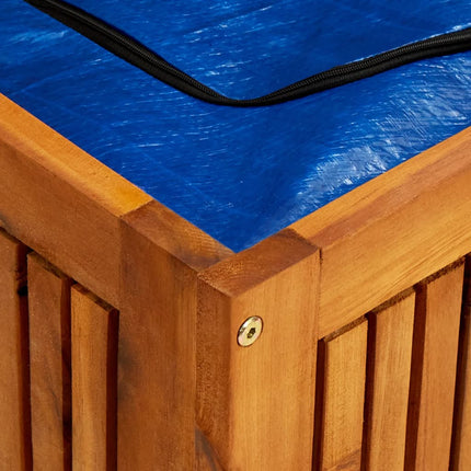 Patio Storage Box 59.1x19.7x22.8 In Solid Acacia Wood, vidaXL, 8