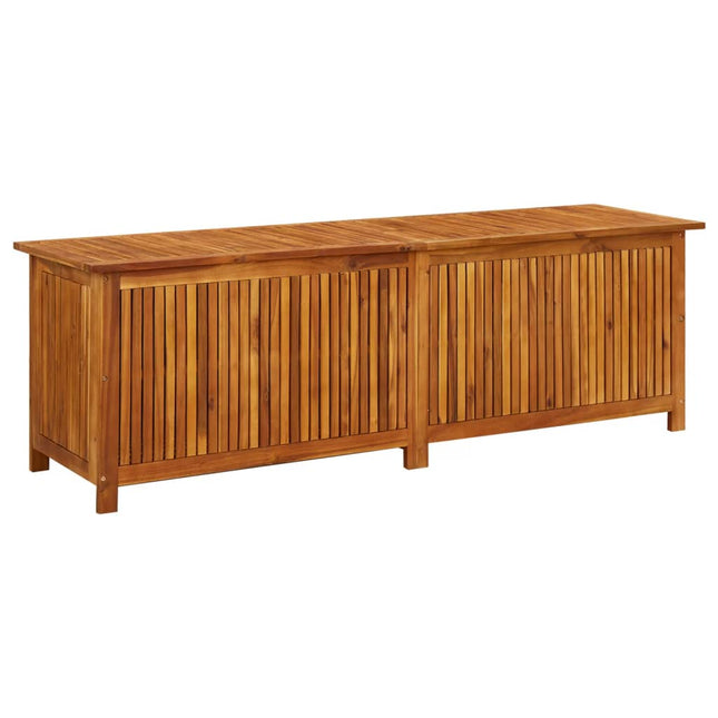 Patio Storage Box 68.9x19.7x22.8 In Solid Acacia Wood, vidaXL, 1