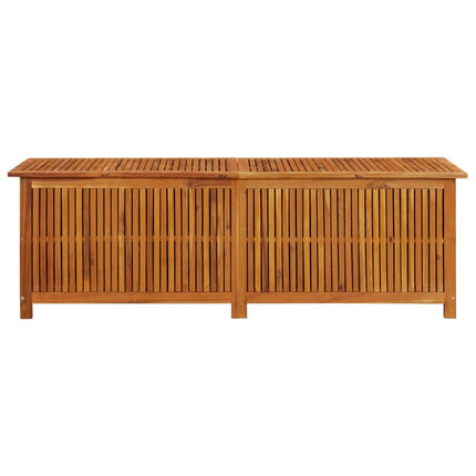 Patio Storage Box 68.9x19.7x22.8 In Solid Acacia Wood, vidaXL, 2