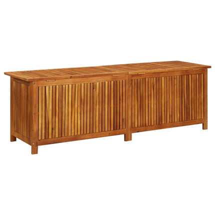Patio Storage Box 68.9x19.7x22.8 In Solid Acacia Wood, vidaXL, 4