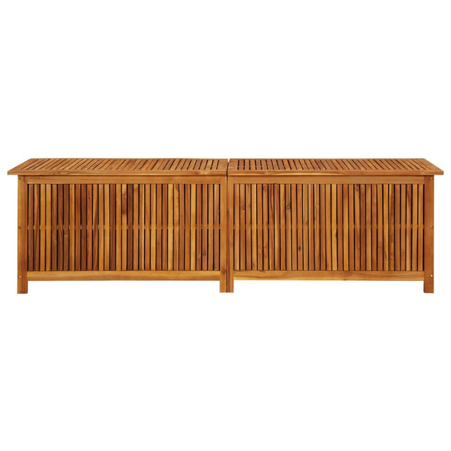 Patio Storage Box 78.7x19.7x22.8 In Solid Acacia Wood, vidaXL, 2
