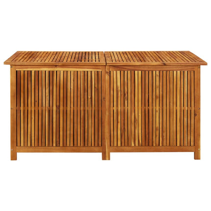 Patio Storage Box 59.1x31.5x29.5 In Solid Acacia Wood, vidaXL, 2