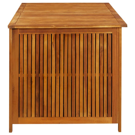 Patio Storage Box 59.1x31.5x29.5 In Solid Acacia Wood, vidaXL, 3