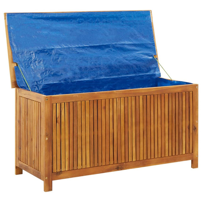 Patio Storage Box 44.5x19.7x22.8 In Solid Acacia Wood, vidaXL, 2