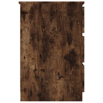 Writing Desk Smoked Oak 55.1x19.7x30.3 In Engineered Wood, vidaXL, 4