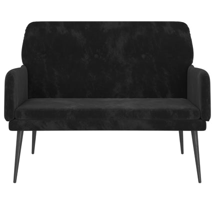 Bench Black 42.5x31.1x31.1 In Velvet, vidaXL, 3