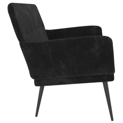 Bench Black 42.5x31.1x31.1 In Velvet, vidaXL, 4