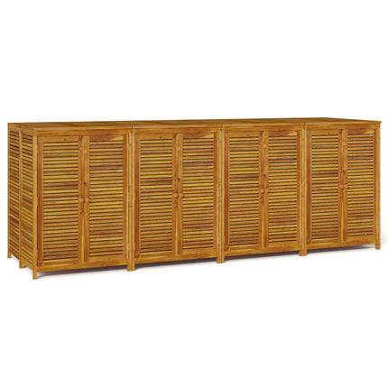 Patio Storage Box 110.2x34.3x40.9 In Solid Wood Acacia, vidaXL, 2