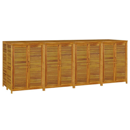 Patio Storage Box 110.2x34.3x40.9 In Solid Wood Acacia, vidaXL, 3