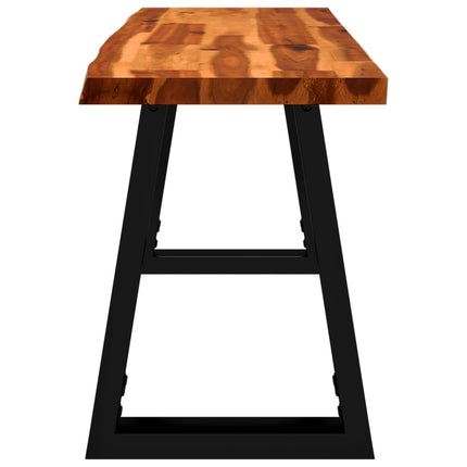 Bench with Live Edge 43.3 In Solid Wood Acacia, vidaXL, 5