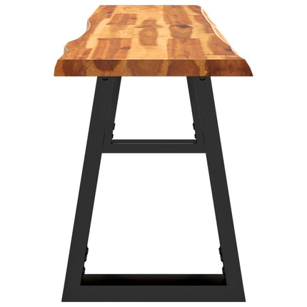Bench with Live Edge 55.1 In Solid Wood Acacia, vidaXL, 5