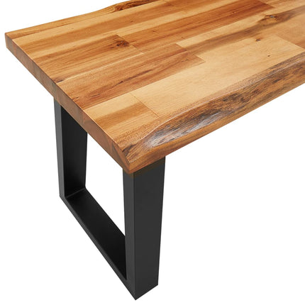 Bench with Live Edge 55.1 In Solid Wood Acacia, vidaXL, 7
