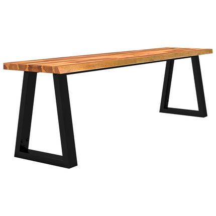 Bench with Live Edge 63 In Solid Wood Acacia, vidaXL, 3