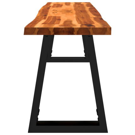 Bench with Live Edge 63 In Solid Wood Acacia, vidaXL, 5