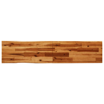 Bench with Live Edge 63 In Solid Wood Acacia, vidaXL, 6