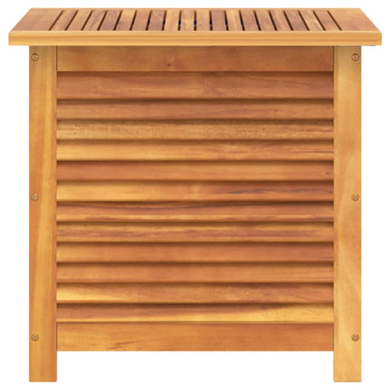 Garden Storage Box with Louver 23.6x19.7x22 In Solid Wood Acacia, vidaXL, 5