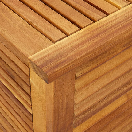 Garden Storage Box with Louver 23.6x19.7x22 In Solid Wood Acacia, vidaXL, 8
