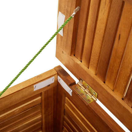 Garden Storage Box with Louver 23.6x19.7x22 In Solid Wood Acacia, vidaXL, 9