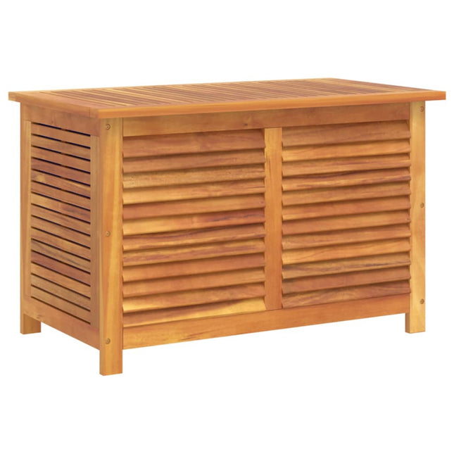 Garden Storage Box with Louver 35.4x19.7x22 In Solid Wood Acacia, vidaXL, 2